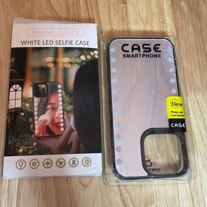 Smart phone white LED selfie case for iPhone 14promax/14 plus new in box